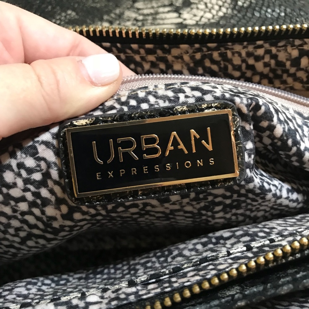 Urban Expressions Python Metallic Shoulder Bag - image 2